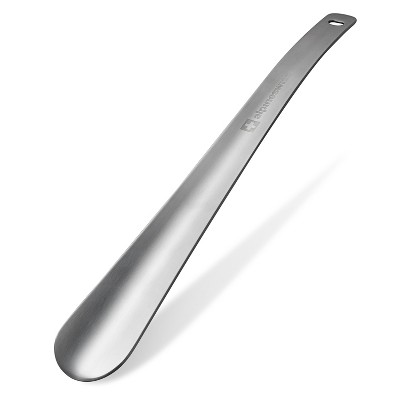 Alpine Swiss Metal Shoe Horn Heavy Duty Stainless Steel Shoe Helper Long 20 inch or 16 inch or 11 inch Short Handle ShoeHorn