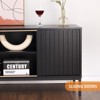 TV Stand, Mid Century Modern TV Table for TV's Up to 65 Inch, Entertainment Center with Cord Management for Media Furniture - 4 of 4