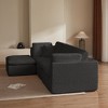 TiramisuBest 110" Cloud Sectional Couch, Convertible L-Shape Modular Sofa with Ottoman, 3-Seater Couch for Living Room, Gray - 4 of 4
