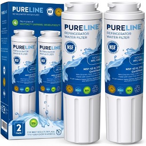 PureLine Maytag UKF8001 Refrigerator Water Filter Replacement, Whirlpool EDR4RXD1, Everydrop Filter 4, 4396395, Kenmore 469006 (2 Pack) - 1 of 4