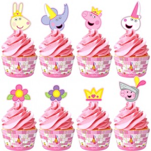 Treasures Gifted Princess Peppa Pig Cupcake Toppers & Princess Peppa Pig Cupcake Wrappers - 1 of 4