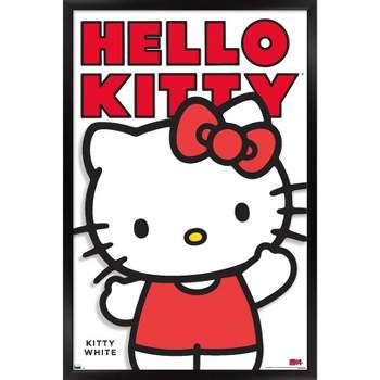 Hello Kitty - Current Happiness Wall Poster, 22.375 inch x 34 inch Framed, FR23299WHT22X34EC
