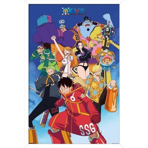 Trends International One Piece: Egghead Arc - Voyage 2 Group Framed Wall Poster Prints - 1 of 4