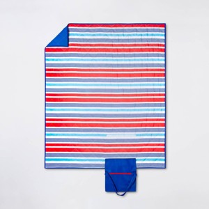 Americana Picnic Blanket - Sun Squad , Blue Red White