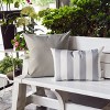 Sapphtopaz 14"x20" Horizon Stripe Pillows with Polyester Fill, Outdoor & Indoor Weather Resistant Couch Pillows, Decorative Pillows for Bed, Patio - 4 of 4