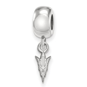 Black Bow Jewelry Sterling Silver Arizona State Sun Devils NCAA Bead Charm - 1 of 4