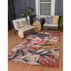 HomeStock Outdoor Washable Seagrove Orange & Cream 5' X7', Machine Woven with Printed Designs, Coastal - 2 of 4