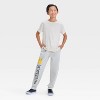 Boys' Pokemon Printed Fleece Joggers - Beige - 4 of 4
