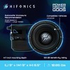 Hifonics ELITE 6.5 Inch Car Mount Subwoofer with Dual 4 Ohm Voice Coil Speaker 600 Watt Peak Power Mobile Amplifier System, Black - 4 of 4