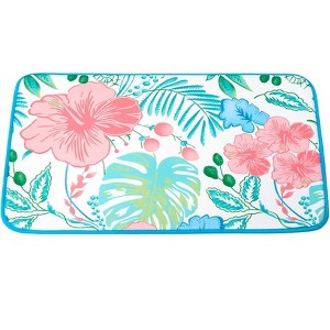 The Lakeside Collection Tropical Garden Bath Collection - Memory Foam Rug - 1 of 1