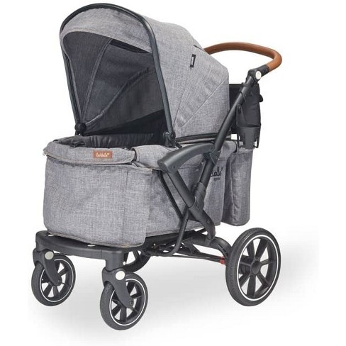 Kalkun Absolut Ringlet Larktale Sprout Single-to-double Stroller/wagon - Expandable And Foldable  Stroller Wagon With Canopy, Storage, And Accessories - Nightcliff Stone :  Target