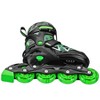 Roller Derby Stryde Lighted Boy's Adjustable Inline Skate - Black/Green (11-1) - image 3 of 4