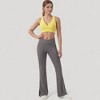 Anna-Kaci Active Women's Crossover V-Neck Sports Bra with Wide Straps and Stretch Support Band - 2 of 4