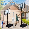 YONWAY Basketball Hoop Adjustable Height 4.74-10 FT, Portable Basketball Stand for Outdoor Indoor - 3 of 4