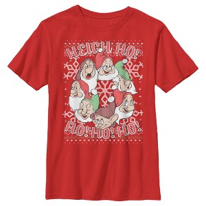 Boy's Disney Xmas Snow White and the Seven Dwarves Heigh Ho T-Shirt - 1 of 4