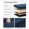 SONGMICS Storage Ottoman Bench Folding Storage Footrest 2 Extra Storage Boxes Hold up to 660 lb - 3 of 4