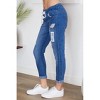 Women's Caterina Lace Embellished Denim Jogger - Venti6 - 3 of 3