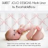 Sweet Jojo Designs Girls BreathableBaby Breathable Mesh Crib Liner Ballerina and Ballet Bows Pink and White - 3 of 4