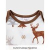 PATPAT Christmas Family Pajama Set: Reindeer and Christmas Tree Print Pajamas with Matching Plaid Family Socks - 4 of 4