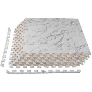 Foam Floor Mat 6PK - 24 SQFT, Faux Marble - 1 of 4