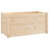 vidaXL Garden Planters 2 pcs White 60x31x31 cm Solid Pinewood - 2 of 4