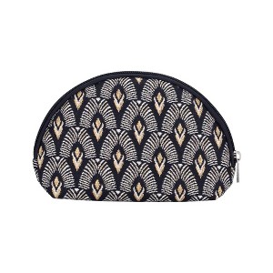 Signare USA Luxor Art Deco Black and White Cosmetic Make Up Bag - 1 of 4