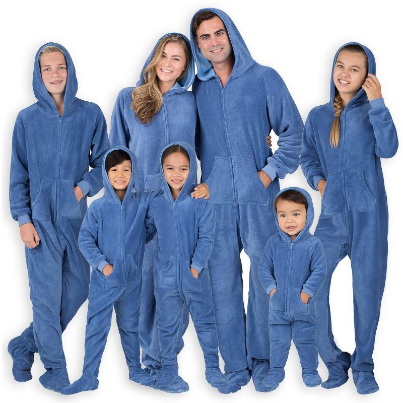 Footed Pajamas - Family Matching - Under The Sea Hoodie Chenille Onesie For Boys, Girls, Men and Women | Unisex, 5 of 6