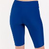 Calypsa Women's Chlorine Resistant High Waisted Long Bike Swim Shorts - 3 of 4