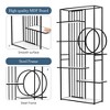 6 Tiers Home Office Bookshelf, Metal Frame Open Bookcase Storage Rack, Modern Books Holder Organizer, Large Bookshelf Furniture - 3 of 4