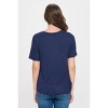 WEST K Women's Kaia Short Sleeve Twisted Knot V-Neck Slub Top - 2 of 3
