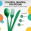 Exquisite Heavy Duty Solid Color Plastic Spoons-100 Count - 4 of 4