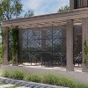 PexFix 72 in. x 35 in. Outdoor Privacy Rectangle Screen Galvanized Steel Panel Divider in Black - 2 of 4