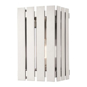 Livex Lighting Greenwich 1 - Light Wall Light in  Brushed Nickel - 1 of 2