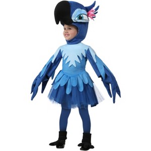 HalloweenCostumes.com Rio Jewel Toddler Costume - Dress, Wing Sleeves, Headpiece - 1 of 3