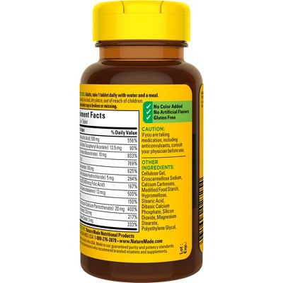 Adult Gluten-Free B Complex with Vitamin C & Biotin Tablets