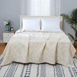 Trinity Muslin Cotton Blankets for Adults with Yarn Dyed Jacquard Leaf Pattern