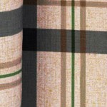 wide plaid blue & tan