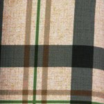 wide plaid blue & tan