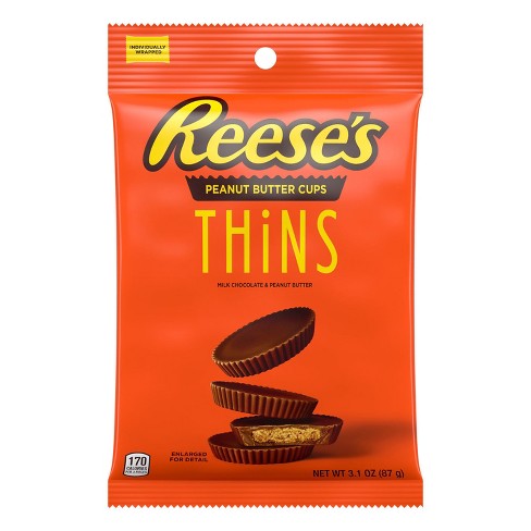 Reese's Milk Thin Candy Peg Bag - 3.1oz : Target