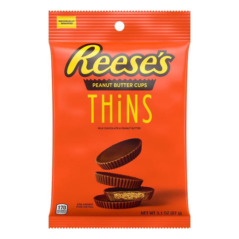 Reese&#39;s Milk Thin Candy Peg Bag - 3.1oz, 1 of 7