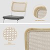 Set of 4/Set of 2 Accent Dining Chair, Rattan Chair for Dining room, Living room-ModernLuxe - 4 of 4