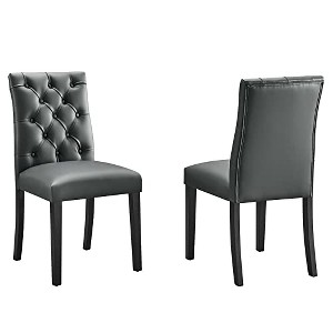 Modway Duchess Dining Chair Vinyl Set of 2 - 1 of 4