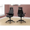 Monarch Specialties Office Chair Adjustable Height Swivel Ergonomic Armrests Computer Desk Work Metal Fabric Black Contemporary Modern - 2 of 4
