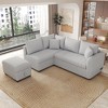 NicBex Modern Pull Out Sofa Bed Convertible Sleeper Sofa with Storage Ottoman and USB Ports for Living Room - 3 of 4