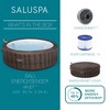 Bestway SaluSpa Bali Smart AirJet Inflatable Hot Tub Round Portable 5-7 Person Spa with 180 AirJets, App Control and EnergySense Cover, Brown Rattan - 3 of 4