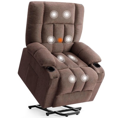 Grungis Modern Single Folding Sofa,Convertible Upholstered Lounge Couch Chairs with 8 Vibration Massage Points for Living Room,Bedroom