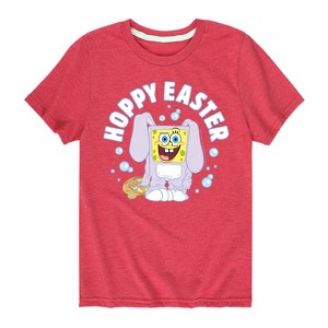 Boys' - SpongeBob Squarepants - Hoppy Easter Short Sleeve Graphic T-Shirt - 1 of 4