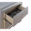 NicBex 2 Drawer Crocodile-Textured Nightstand,Bedside Table with LED Light for Bedroom,Living Room - 4 of 4