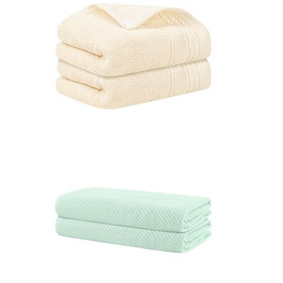 REGALWOVEN Bath Hands Towel Sets For Bathroom, Gym, SPA 2 Pack