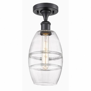 Vaz - 1 Light Semi-Flush Mount In Industrial Style-9.38 Inches Tall and 5.88 Inches Wide - 1 of 1